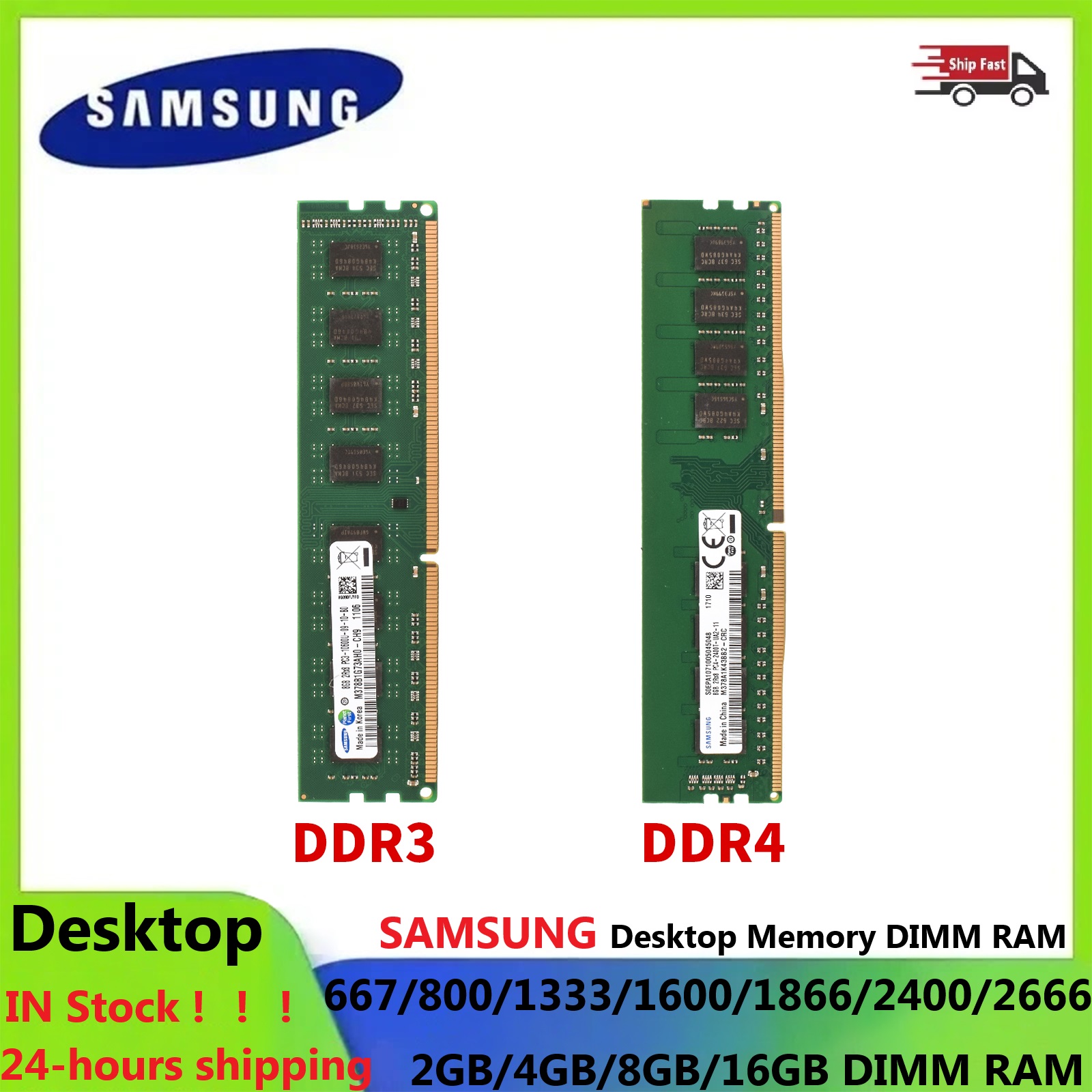 Ddr4 2400Mhz - SAMSUNG Masaüstü RAM DIMM Bellek DDR3