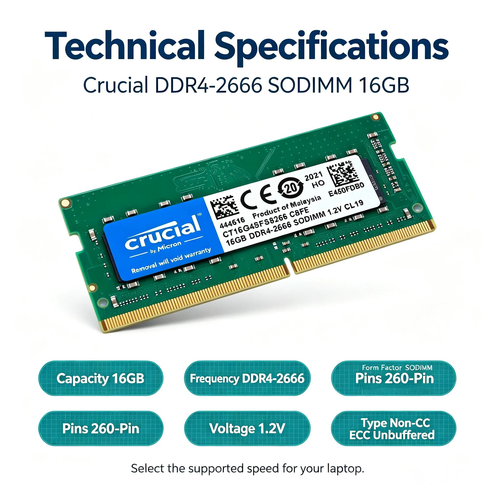 Crucial DDR4 Dizüstü Bilgisaya - Ddr4 2400Mhz incelemesi ve fiyatı